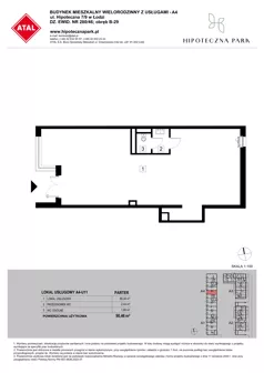 Lokal użytkowy 90,46 m², oferta nr U11, Hipoteczna Park - lokale użytkowe, Łódź, Bałuty, ul. Hipoteczna