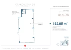 Lokal użytkowy 152,85 m², oferta nr 00.CU.05, Krakowska 35 - lokale użytkowe, Wrocław, Przedmieście Oławskie, Krzyki, ul. Krakowska