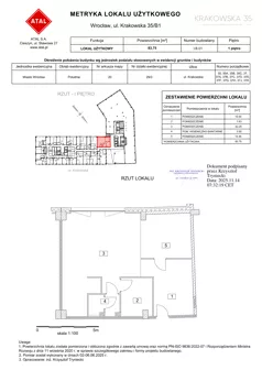 Lokal użytkowy 83,75 m², oferta nr I.B.01, Krakowska 35 - lokale użytkowe, Wrocław, Przedmieście Oławskie, Krzyki, ul. Krakowska