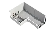 Lokal użytkowy 64,27 m², oferta nr H1-U-0-2, Heyki City ATAL - lokale użytkowe, Szczecin, Prawobrzeże, Międzyodrze, ul. Leona Heyki