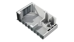 Lokal użytkowy 53,43 m², oferta nr H1-U-1-1, Heyki City ATAL - lokale użytkowe, Szczecin, Prawobrzeże, Międzyodrze, ul. Leona Heyki