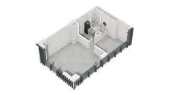 Lokal użytkowy 53,43 m², oferta nr H1-U-1-1, Heyki City ATAL - lokale użytkowe, Szczecin, Prawobrzeże, Międzyodrze, ul. Leona Heyki