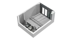 Lokal użytkowy 42,24 m², oferta nr H2-U-0-1, Heyki City ATAL - lokale użytkowe, Szczecin, Prawobrzeże, Międzyodrze, ul. Leona Heyki