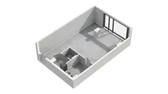 Lokal użytkowy 57,53 m², oferta nr H4-U-1-2, Heyki City ATAL - lokale użytkowe, Szczecin, Prawobrzeże, Międzyodrze, ul. Leona Heyki