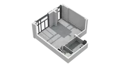 Lokal użytkowy 46,28 m², oferta nr H3-U-0-3, Heyki City ATAL - lokale użytkowe, Szczecin, Prawobrzeże, Międzyodrze, ul. Leona Heyki