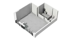Lokal użytkowy 46,28 m², oferta nr H3-U-0-3, Heyki City ATAL - lokale użytkowe, Szczecin, Prawobrzeże, Międzyodrze, ul. Leona Heyki