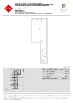 Lokal użytkowy 42,38 m², oferta nr 3.0.U12, Ogrody Geyera Apartamenty - lokale usługowe, Łódź, Śródmieście, ul. Piotrkowska 293/305
