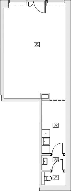 Lokal użytkowy 42,38 m², oferta nr 3.0.U12, Ogrody Geyera Apartamenty - lokale usługowe, Łódź, Śródmieście, ul. Piotrkowska 293/305