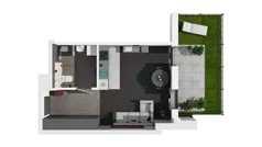 1 pokój, mieszkanie 30,08 m², parter, oferta nr A.0.05, ATAL Wzgórze Oruni, Gdańsk, Orunia Górna-Gdańsk Południe, ul. Emilii Hoene