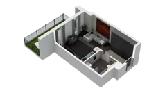 1 pokój, mieszkanie 30,08 m², parter, oferta nr A.0.05, ATAL Wzgórze Oruni, Gdańsk, Orunia Górna-Gdańsk Południe, ul. Emilii Hoene