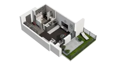 1 pokój, mieszkanie 30,08 m², parter, oferta nr A.0.05, ATAL Wzgórze Oruni, Gdańsk, Orunia Górna-Gdańsk Południe, ul. Emilii Hoene
