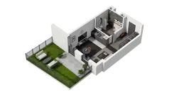 1 pokój, mieszkanie 30,39 m², parter, oferta nr B.0.03, ATAL Wzgórze Oruni, Gdańsk, Orunia Górna-Gdańsk Południe, ul. Emilii Hoene