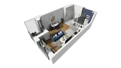 1 pokój, mieszkanie 31,69 m², piętro 3, oferta nr A1.3.26, ATAL Grabiszyn, Wrocław, Gajowice, Fabryczna, ul. Grochowa