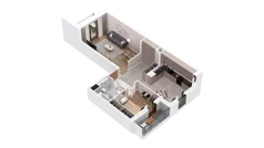 1 pokój, mieszkanie 58,54 m², parter, oferta nr 2.00.D01, Ogrody Andersa IV, Gliwice, Wojska Polskiego, ul. J. Sowińskiego
