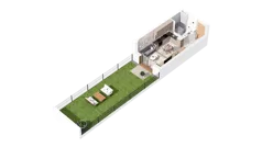 1 pokój, mieszkanie 25,31 m², piętro 1, oferta nr 2.01.B12, Ogrody Andersa IV, Gliwice, Wojska Polskiego, ul. J. Sowińskiego