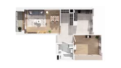 1 pokój, mieszkanie 57,32 m², piętro 2, oferta nr 2.02.D13, Ogrody Andersa IV, Gliwice, Wojska Polskiego, ul. J. Sowińskiego