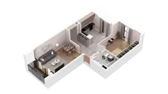 1 pokój, mieszkanie 57,32 m², piętro 2, oferta nr 2.02.D13, Ogrody Andersa IV, Gliwice, Wojska Polskiego, ul. J. Sowińskiego
