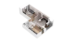 1 pokój, mieszkanie 57,32 m², piętro 2, oferta nr 2.02.D13, Ogrody Andersa IV, Gliwice, Wojska Polskiego, ul. J. Sowińskiego