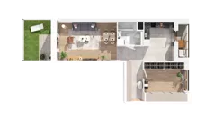 1 pokój, mieszkanie 56,30 m², parter, oferta nr 3.00.C01, Ogrody Andersa IV, Gliwice, Wojska Polskiego, ul. J. Sowińskiego