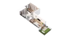 1 pokój, mieszkanie 56,30 m², parter, oferta nr 3.00.C01, Ogrody Andersa IV, Gliwice, Wojska Polskiego, ul. J. Sowińskiego