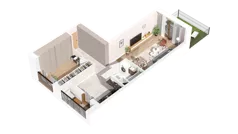 1 pokój, mieszkanie 56,30 m², parter, oferta nr 3.00.C01, Ogrody Andersa IV, Gliwice, Wojska Polskiego, ul. J. Sowińskiego