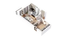 1 pokój, mieszkanie 44,70 m², parter, oferta nr 3.00.C04, Ogrody Andersa IV, Gliwice, Wojska Polskiego, ul. J. Sowińskiego