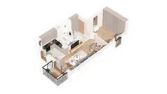 1 pokój, mieszkanie 44,70 m², parter, oferta nr 3.00.C04, Ogrody Andersa IV, Gliwice, Wojska Polskiego, ul. J. Sowińskiego