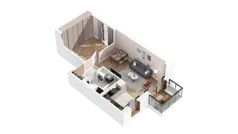 1 pokój, mieszkanie 44,70 m², parter, oferta nr 3.00.C04, Ogrody Andersa IV, Gliwice, Wojska Polskiego, ul. J. Sowińskiego