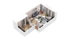 1 pokój, mieszkanie 42,16 m², piętro 2, oferta nr 3.02.C12, Ogrody Andersa IV, Gliwice, Wojska Polskiego, ul. J. Sowińskiego
