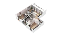 1 pokój, mieszkanie 85,43 m², piętro 4, oferta nr 3.04.A31, Ogrody Andersa IV, Gliwice, Wojska Polskiego, ul. J. Sowińskiego