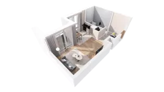 1 pokój, apartament inwestycyjny 32,04 m², piętro 13, oferta nr c.1.13.09, ATAL SKY+ Apartamenty Inwestycyjne, Katowice, Wełnowiec-Józefowiec, Wełnowiec, al. Wojciecha Korfantego 85