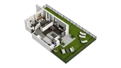 2 pokoje, mieszkanie 45,27 m², piętro 1, oferta nr B.1.10, ATAL Wzgórze Oruni, Gdańsk, Orunia Górna-Gdańsk Południe, ul. Emilii Hoene
