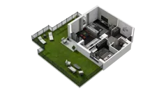 2 pokoje, mieszkanie 49,42 m², parter, oferta nr A.0.04, ATAL Wzgórze Oruni, Gdańsk, Orunia Górna-Gdańsk Południe, ul. Emilii Hoene