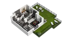 2 pokoje, mieszkanie 49,42 m², parter, oferta nr A.0.04, ATAL Wzgórze Oruni, Gdańsk, Orunia Górna-Gdańsk Południe, ul. Emilii Hoene