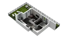 2 pokoje, mieszkanie 45,27 m², piętro 1, oferta nr B.1.10, ATAL Wzgórze Oruni, Gdańsk, Orunia Górna-Gdańsk Południe, ul. Emilii Hoene