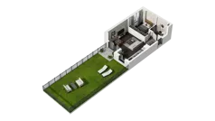 2 pokoje, mieszkanie 41,93 m², piętro 1, oferta nr B.1.06, ATAL Wzgórze Oruni, Gdańsk, Orunia Górna-Gdańsk Południe, ul. Emilii Hoene