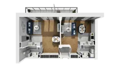 2 pokoje, mieszkanie 73,39 m², piętro 1, oferta nr A1.1.11, ATAL Grabiszyn, Wrocław, Gajowice, Fabryczna, ul. Grochowa