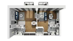 2 pokoje, mieszkanie 73,43 m², piętro 4, oferta nr A1.4.43, ATAL Grabiszyn, Wrocław, Gajowice, Fabryczna, ul. Grochowa