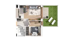 2 pokoje, mieszkanie 37,62 m², piętro 1, oferta nr 2.01.B14, Ogrody Andersa IV, Gliwice, Wojska Polskiego, ul. J. Sowińskiego