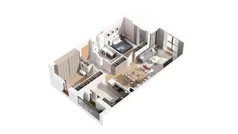 2 pokoje, mieszkanie 70,51 m², piętro 2, oferta nr 2.02.C07, Ogrody Andersa IV, Gliwice, Wojska Polskiego, ul. J. Sowińskiego