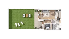 2 pokoje, mieszkanie 46,68 m², parter, oferta nr 3.00.A02, Ogrody Andersa IV, Gliwice, Wojska Polskiego, ul. J. Sowińskiego