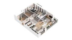 2 pokoje, mieszkanie 99,54 m², piętro 4, oferta nr 3.04.C19, Ogrody Andersa IV, Gliwice, Wojska Polskiego, ul. J. Sowińskiego