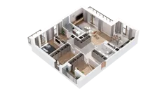 2 pokoje, mieszkanie 99,54 m², piętro 4, oferta nr 3.04.C19, Ogrody Andersa IV, Gliwice, Wojska Polskiego, ul. J. Sowińskiego
