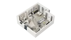2 pokoje, apartament 74,20 m², piętro 1, oferta nr 16D.2, Przystań Sobieszewo, Gdańsk, Wyspa Sobieszewska, ul. Narcyzowa