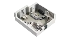 2 pokoje, apartament 74,20 m², piętro 1, oferta nr 16D.2, Przystań Sobieszewo, Gdańsk, Wyspa Sobieszewska, ul. Narcyzowa
