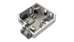 2 pokoje, apartament 74,20 m², piętro 1, oferta nr 16D.2, Przystań Sobieszewo, Gdańsk, Wyspa Sobieszewska, ul. Narcyzowa