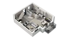 2 pokoje, apartament 74,20 m², piętro 1, oferta nr 16D.2, Przystań Sobieszewo, Gdańsk, Wyspa Sobieszewska, ul. Narcyzowa