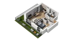 2 pokoje, mieszkanie 39,94 m², piętro 1, oferta nr A6.1.62, ATAL Ruczaj, Kraków, Łagiewniki-Borek Fałęcki, Borek Fałęcki, ul. Obozowa