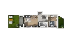 2 pokoje, mieszkanie 50,37 m², parter, oferta nr A4.0.01, ATAL Ruczaj, Kraków, Łagiewniki-Borek Fałęcki, Borek Fałęcki, ul. Obozowa