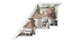 2 pokoje, apartament 68,36 m², piętro 26, oferta nr B-26-208B, ATAL Olimpijska, Katowice, Bogucice, ul. Olimpijska / al. Korfantego